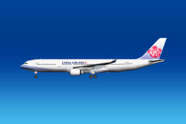 機体の写真と航空会社名