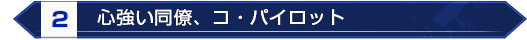 心強い同僚、コ・パイロット